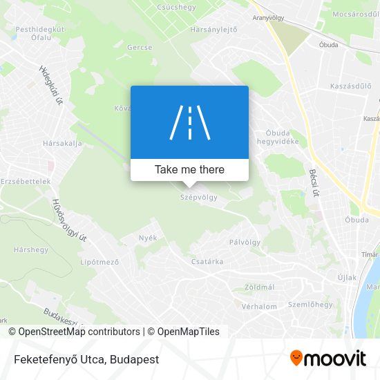 Feketefenyő Utca map