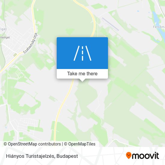 Hiányos Turistajelzés map