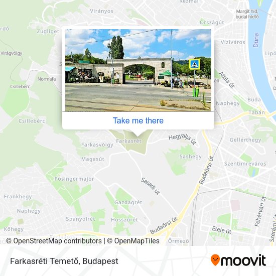 Farkasréti Temető map