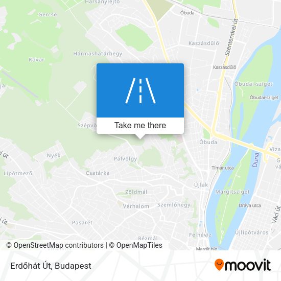 Erdőhát Út map