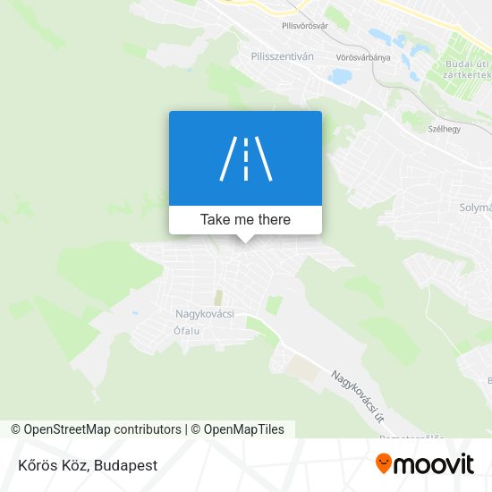 Kőrös Köz map