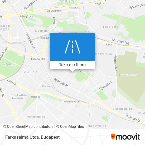 Farkasalma Utca map