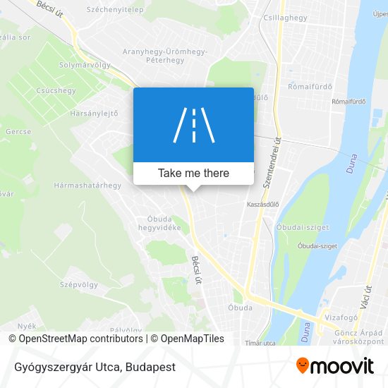 Gyógyszergyár Utca map