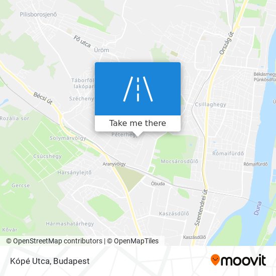 Kópé Utca map