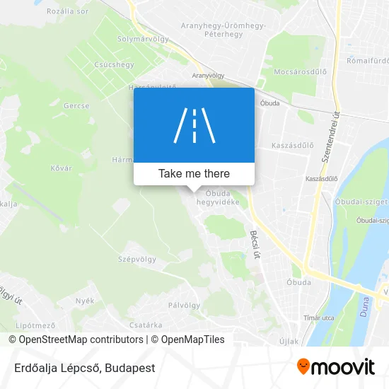 Erdőalja Lépcső map