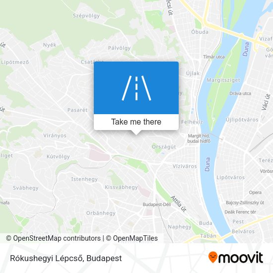 Rókushegyi Lépcső map
