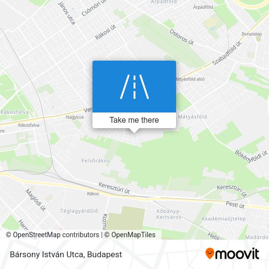 Bársony István Utca map