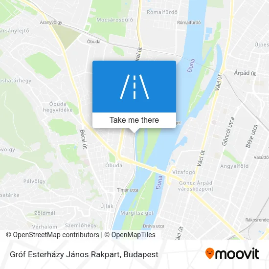 Gróf Esterházy János Rakpart map