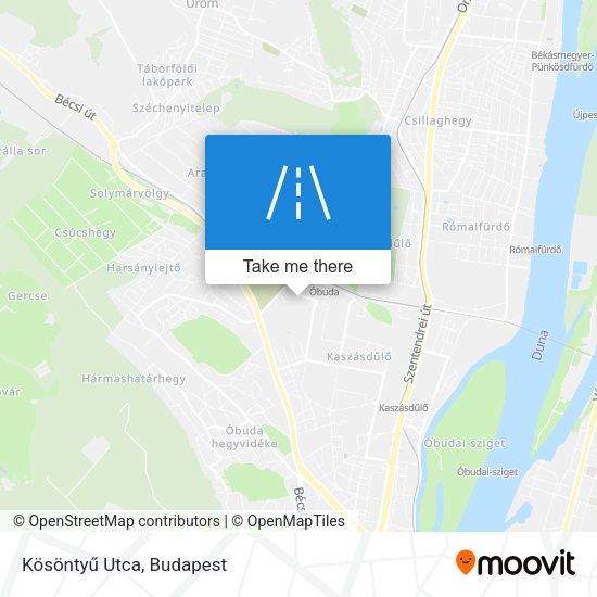 Kösöntyű Utca map
