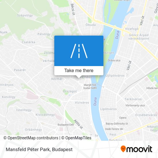 Mansfeld Péter Park map
