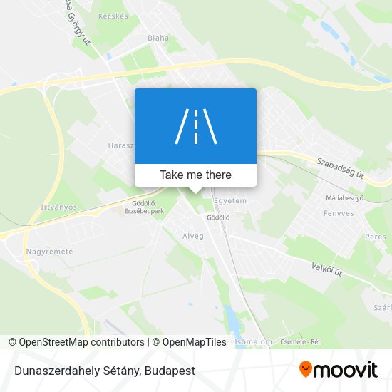 Dunaszerdahely Sétány map