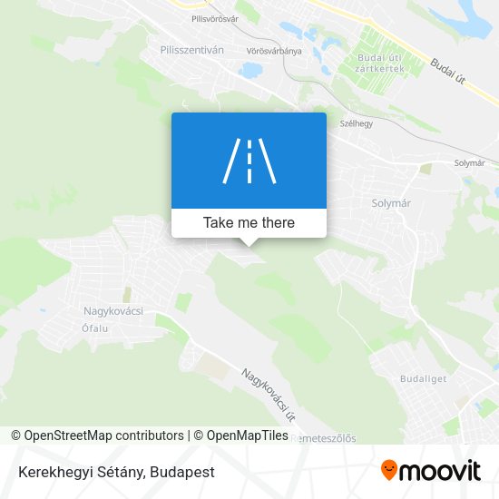 Kerekhegyi Sétány map
