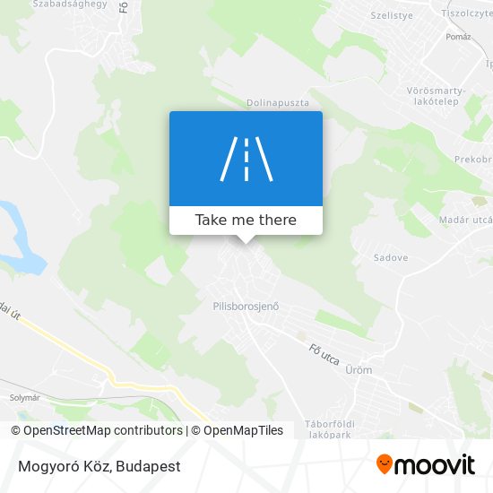 Mogyoró Köz map