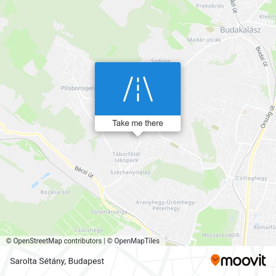 Sarolta Sétány map