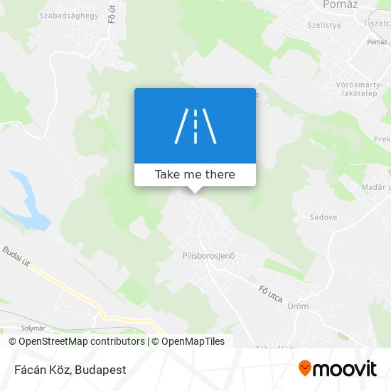 Fácán Köz map