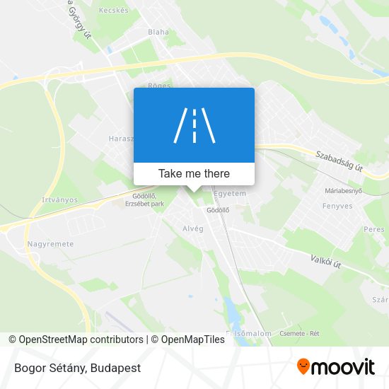 Bogor Sétány map
