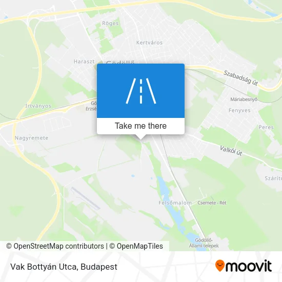 Vak Bottyán Utca map