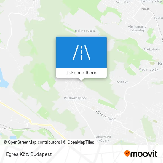 Egres Köz map