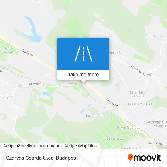 Szarvas Csárda Utca map