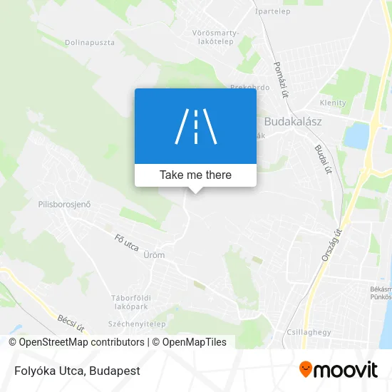 Folyóka Utca map