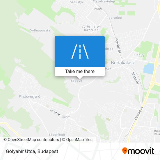 Gólyahír Utca map
