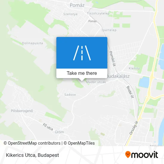 Kikerics Utca map