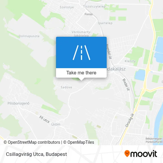 Csillagvirág Utca map