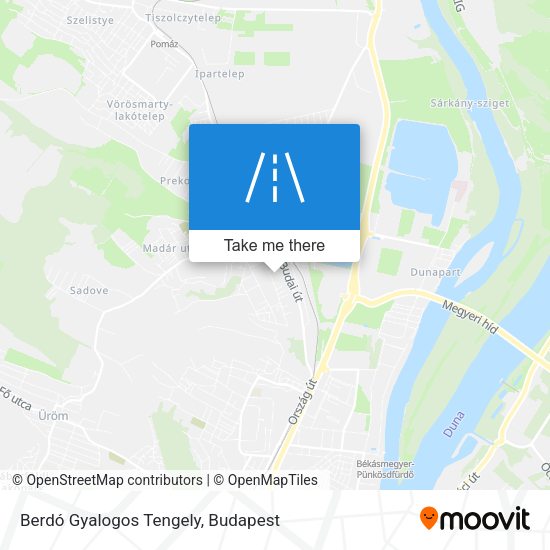 Berdó Gyalogos Tengely map