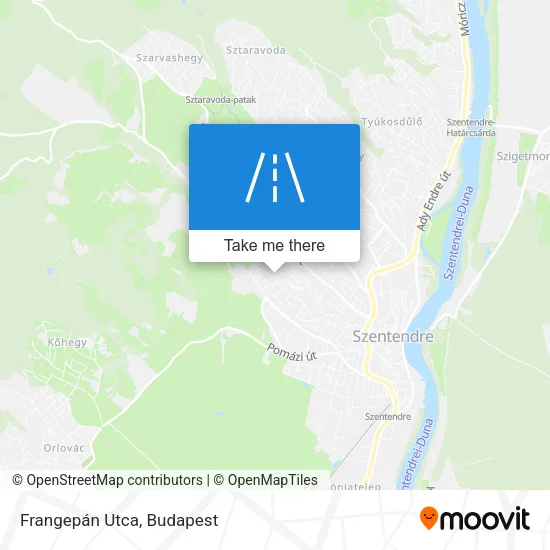 Frangepán Utca map