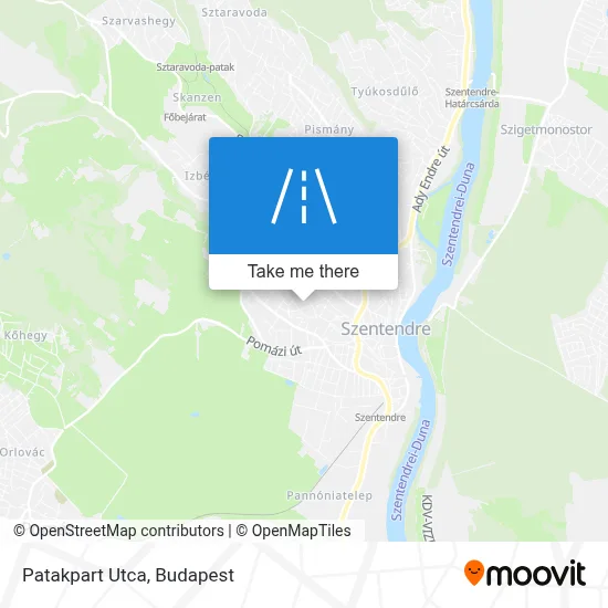 Patakpart Utca map
