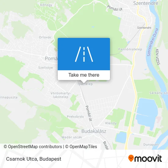 Csarnok Utca map
