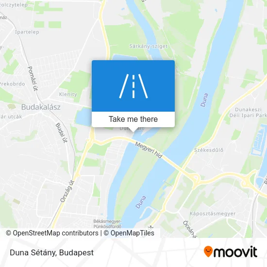 Duna Sétány map