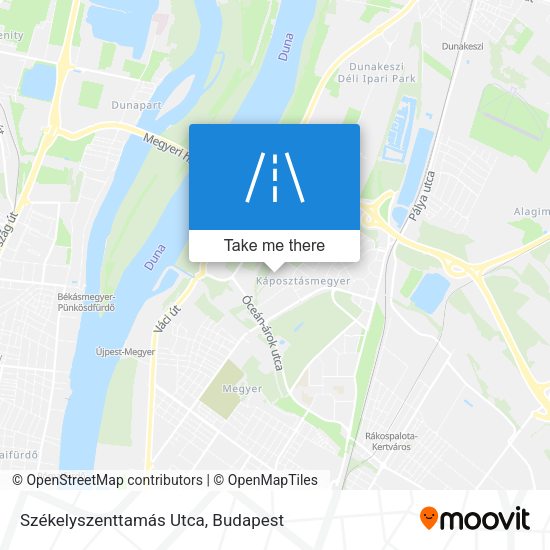 Székelyszenttamás Utca map