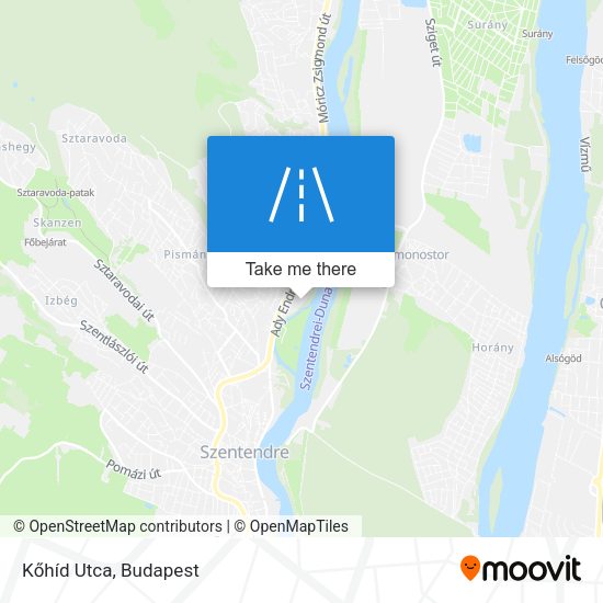 Kőhíd Utca map