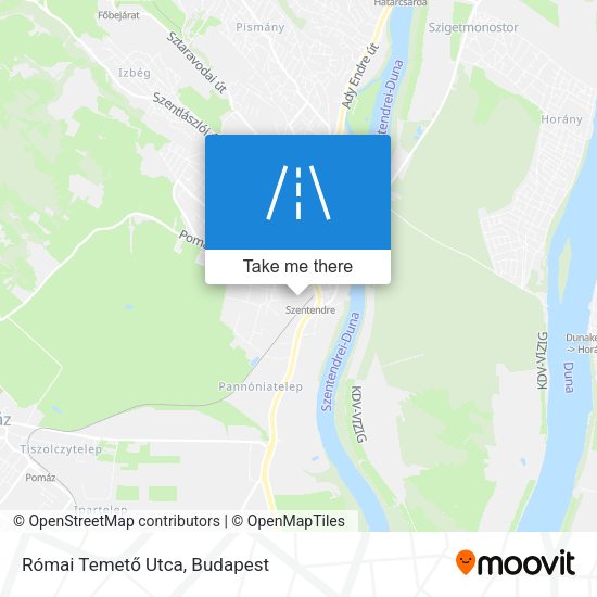 Római Temető Utca map