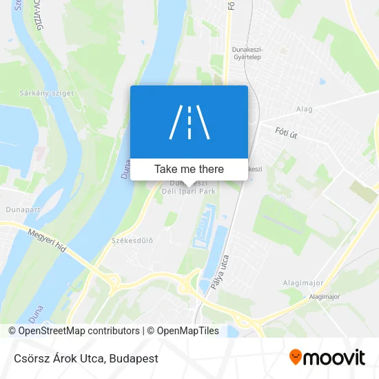 Csörsz Árok Utca map