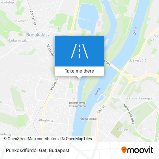 Pünkösdfürdői Gát map