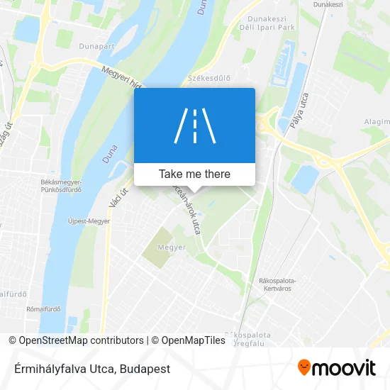 Érmihályfalva Utca map
