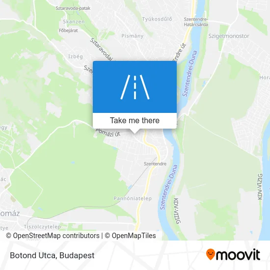 Botond Utca map