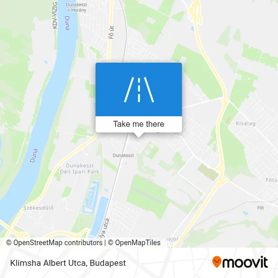 Klimsha Albert Utca map