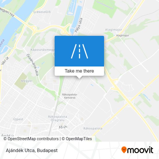 Ajándék Utca map
