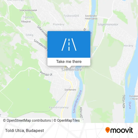 Toldi Utca map