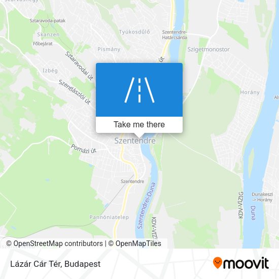Lázár Cár Tér map