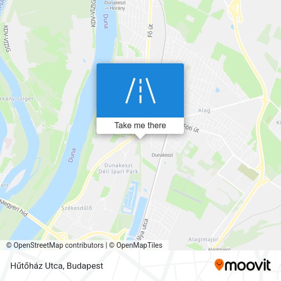 Hűtőház Utca map