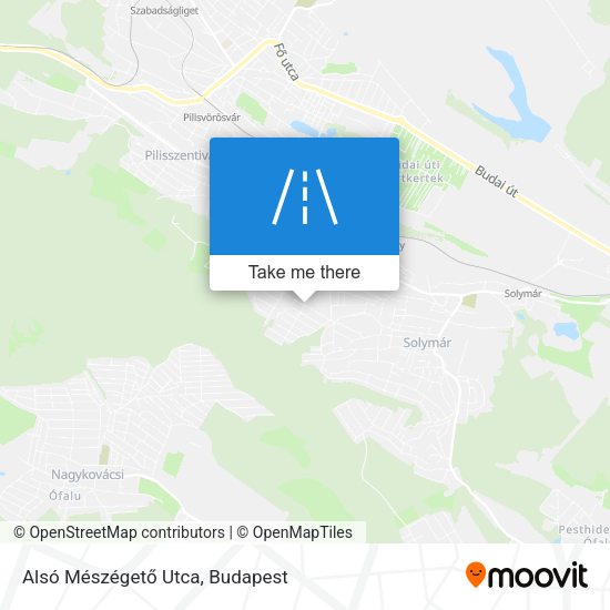 Alsó Mészégető Utca map