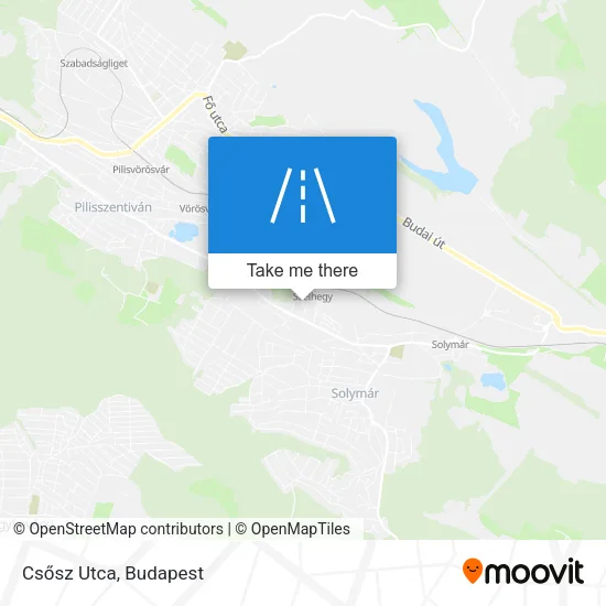 Csősz Utca map