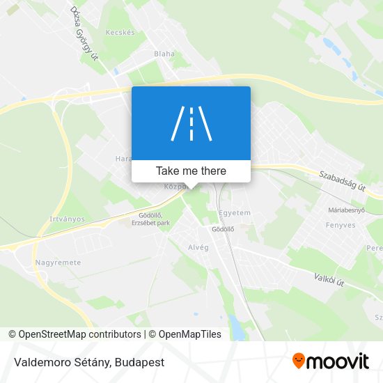 Valdemoro Sétány map