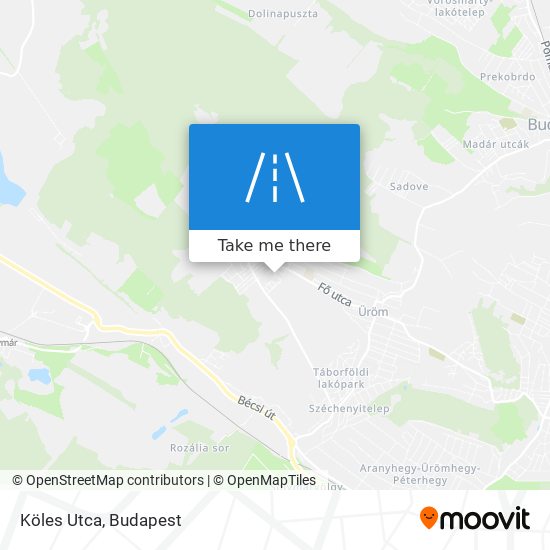 Köles Utca map