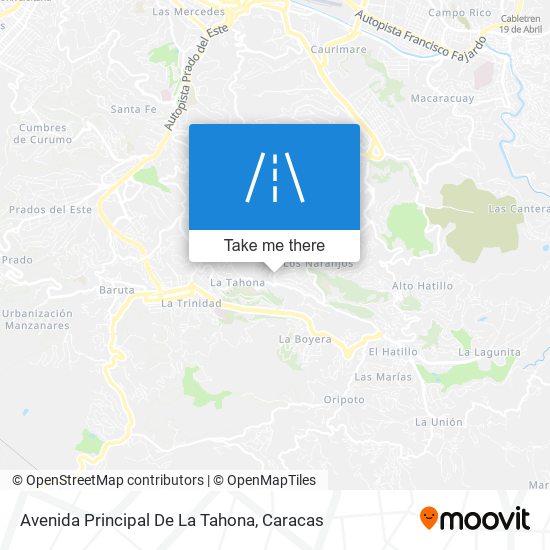 Avenida Principal De La Tahona map