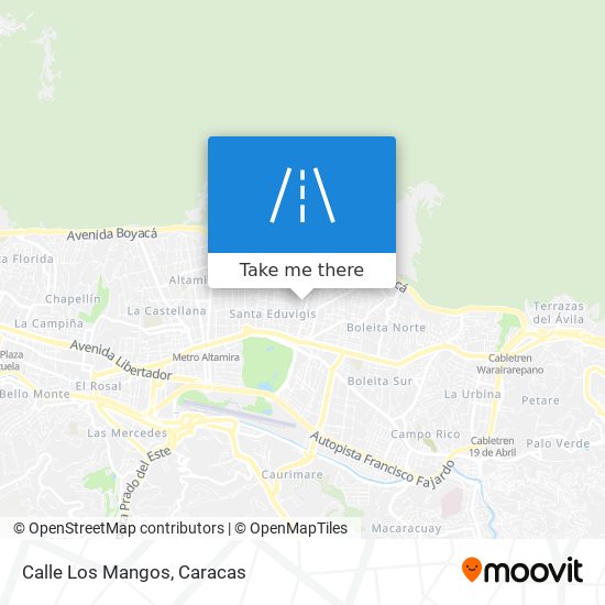 Calle Los Mangos map